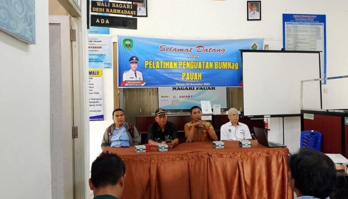 Pemerintah Nagari Pauah Gelar Pelatihan Penguatan BUMNag