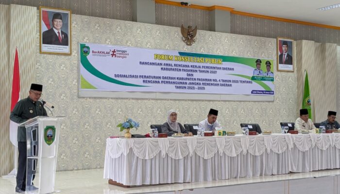 Pemkab Pasaman Matangkan Arah Pembangunan Lewat Forum Konsultasi Publik RKPD 2027