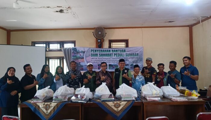 Direktur Eksekusi Kejagung Darmawel Aswar Bantu Korban Bencana Anduriang