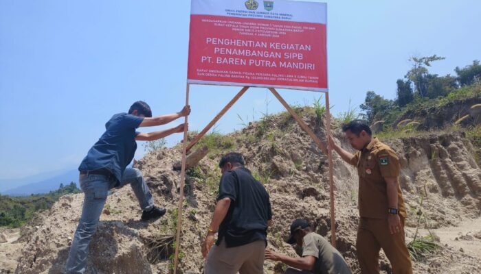 Operasional 2 Perusahaan Tambang Tras di Lubuk Alung Dihentikan