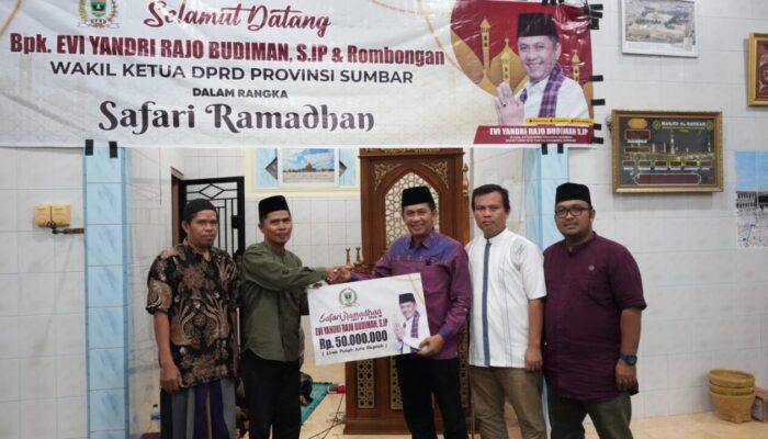 Pertumbuhan Masjid Meningkat, Wakil Ketua DPRD Sumbar Ajak Masyarakat Tingkatkan Partisipasi Jemaah