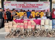 Operasi Pekat Jelang Ramadan, Polres Dharmasraya Amankan Miras, Narkoba hingga Pelaku Curanmor